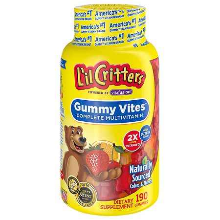 L'il Critters Gummy Vites Complete Kids Multivitamin Gummy - Strawberry, Orange & Cherry - 190ct