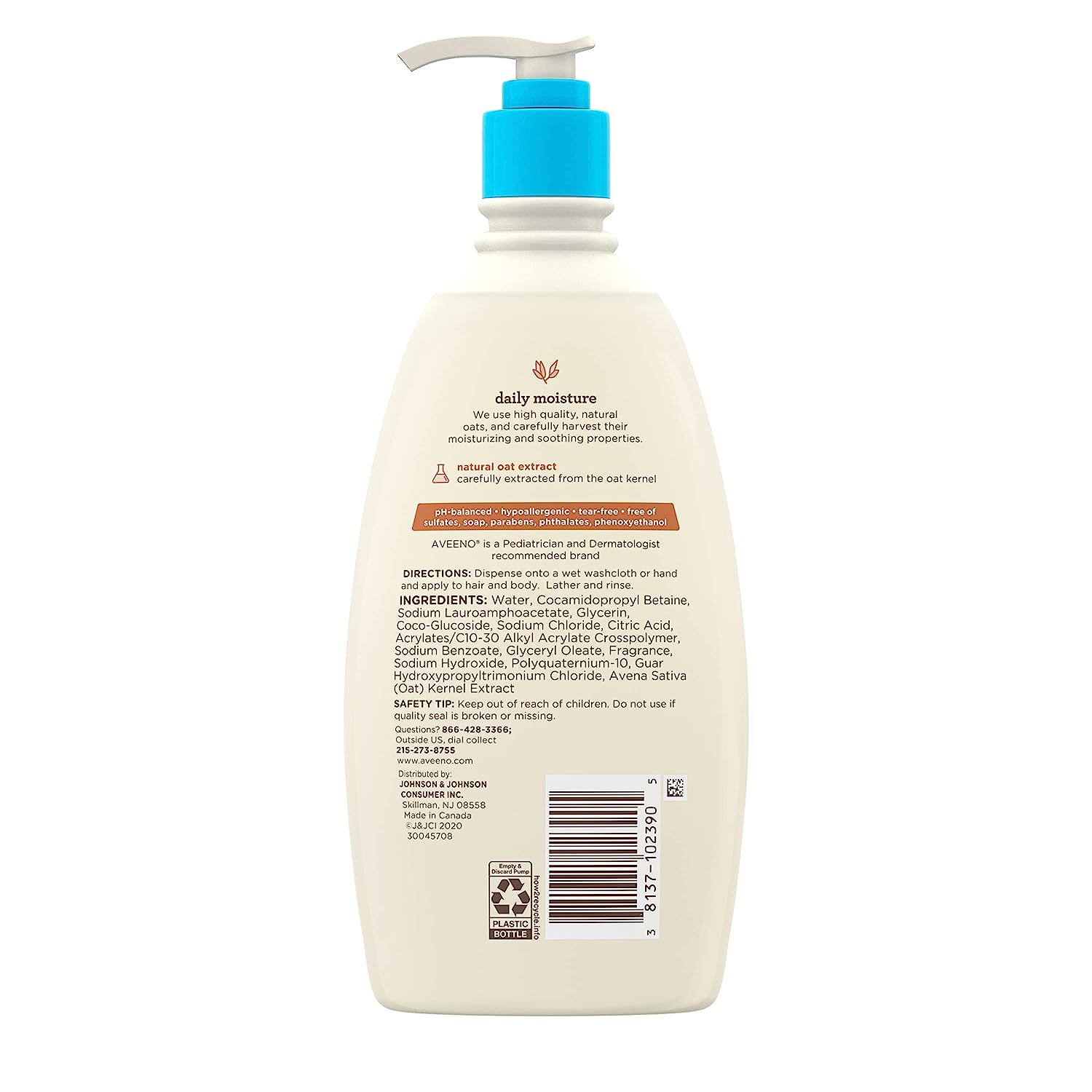 Aveeno Baby Wash & Shampoo - 18 fl oz